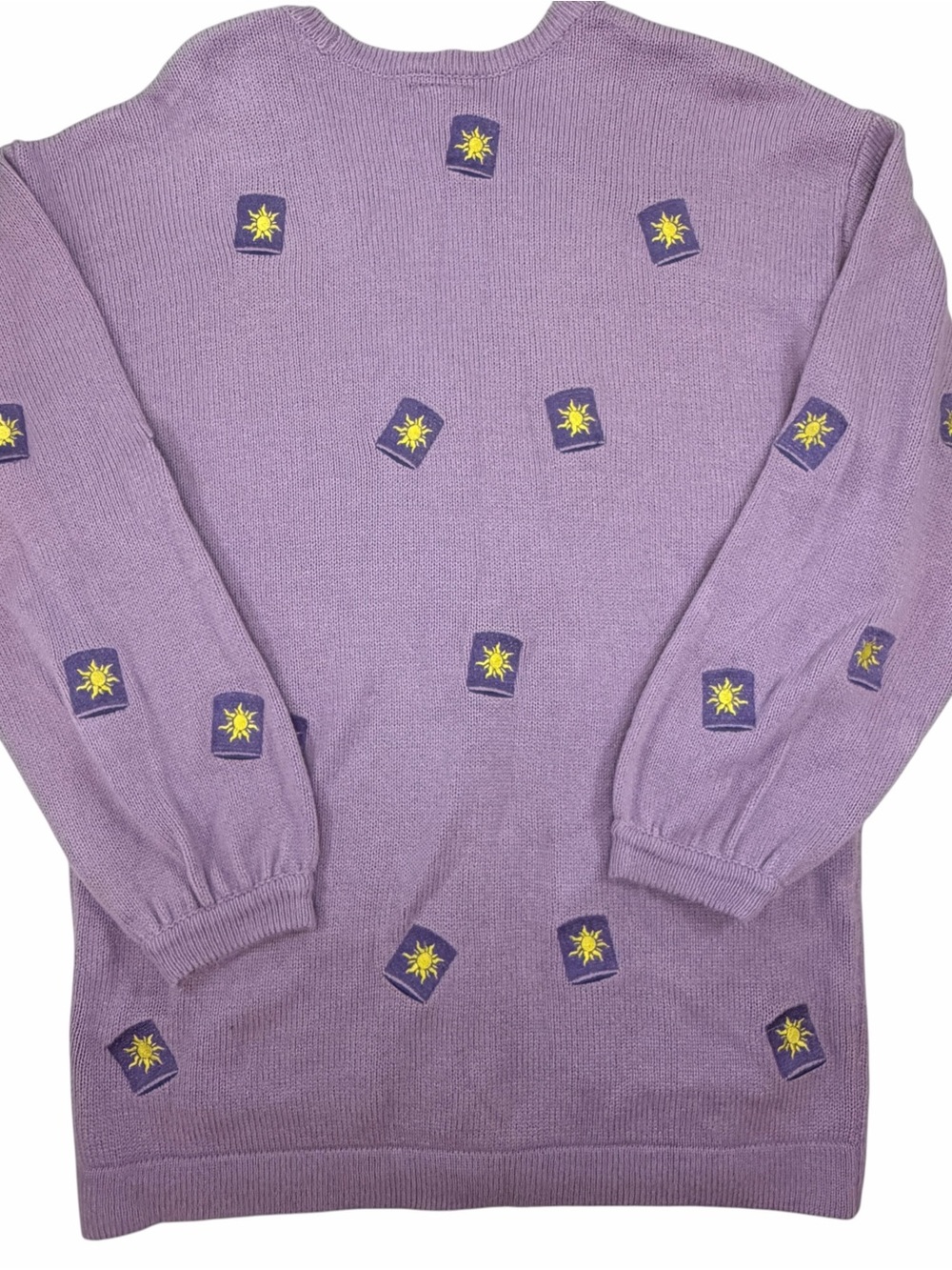 Disney Purple Tangled Rapunzel Embroidered Cardigan Sweater - Picture 2 of 5